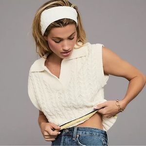 NWTS CABLE KNIT SWEATER VEST (XL)